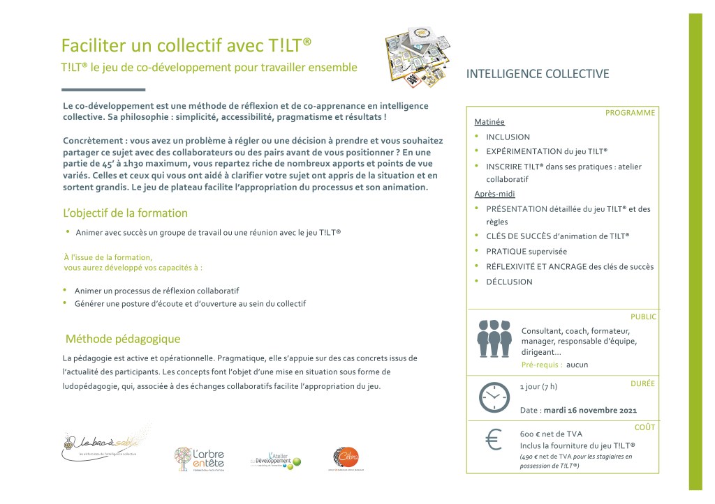 Programme Facilitation d'un collectif avec T!LT